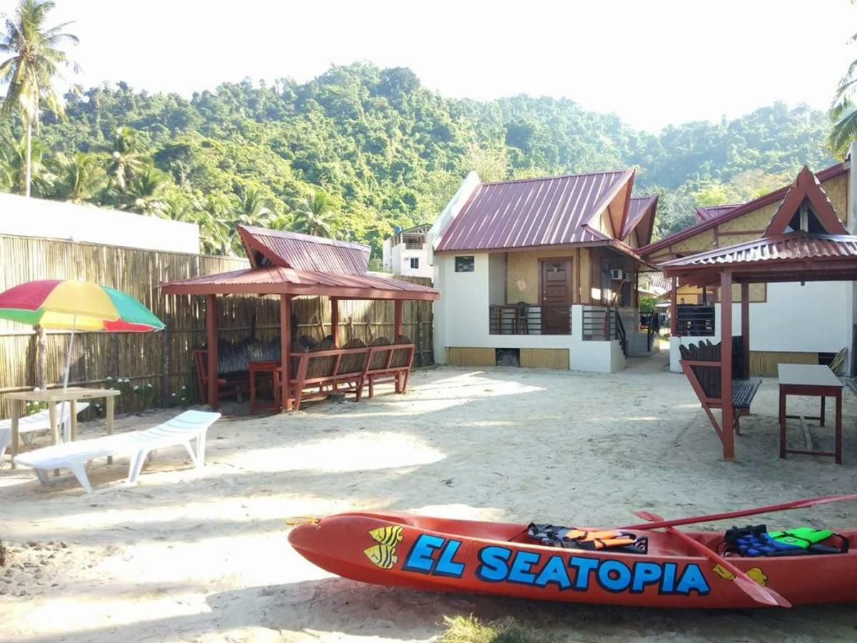 El Seatopia Beach Cottages El Nido Exterior photo